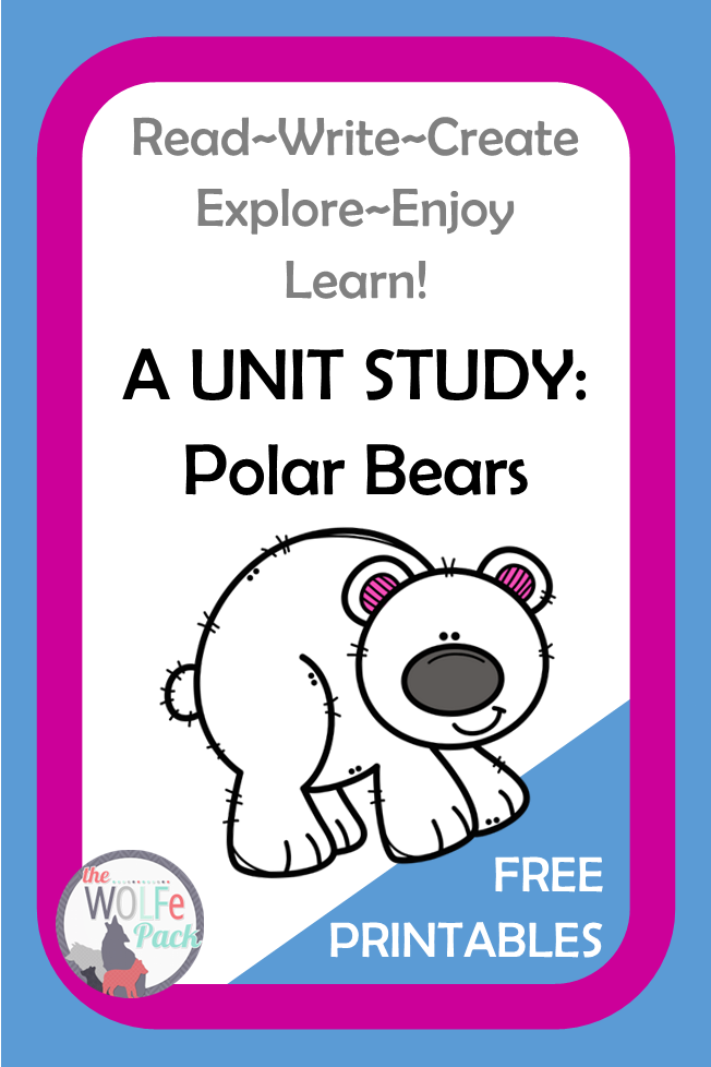 polar bears unit study cover image free printables vertical 2