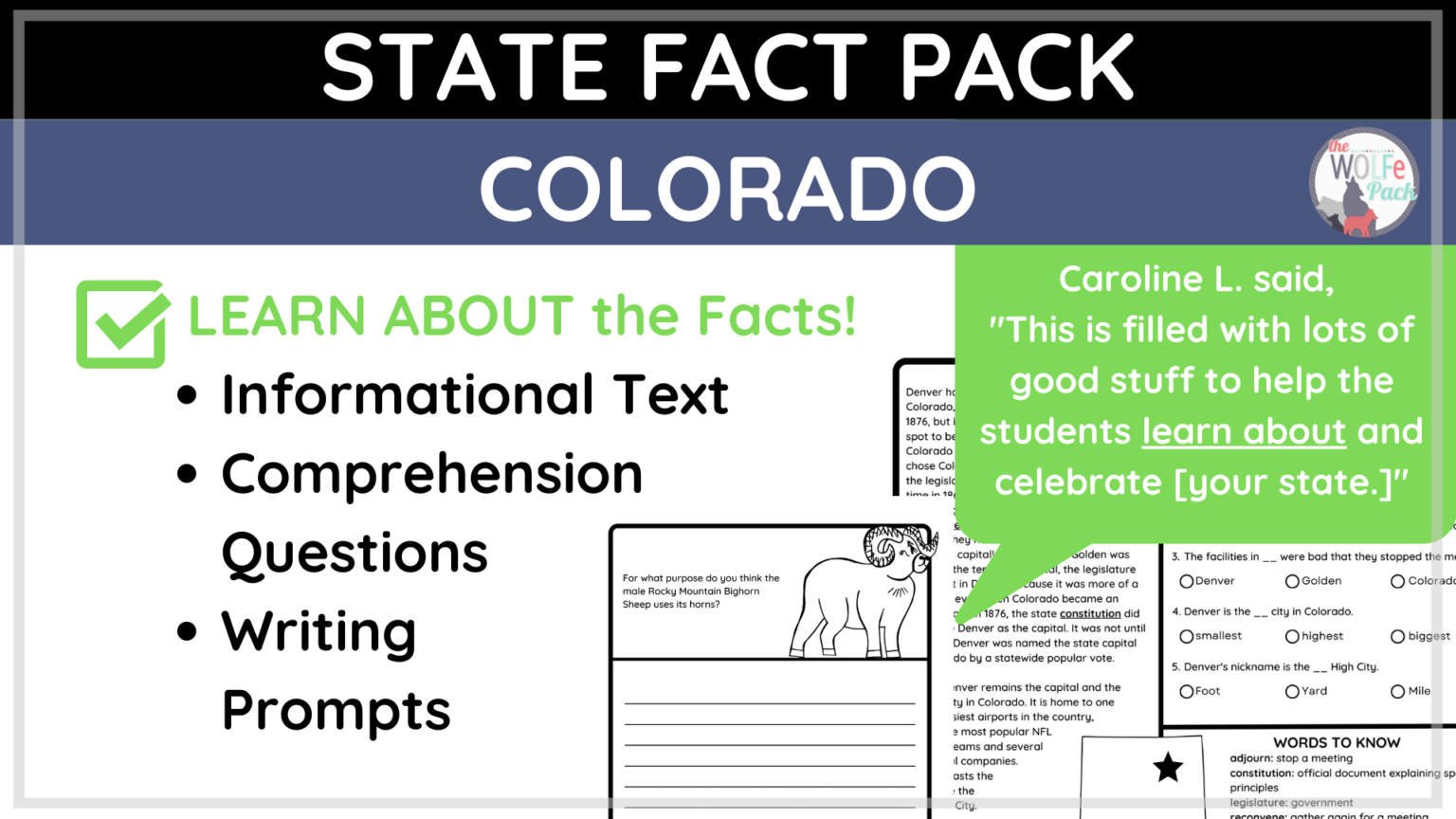 State of Colorado Fact Pack - The WOLFe Pack