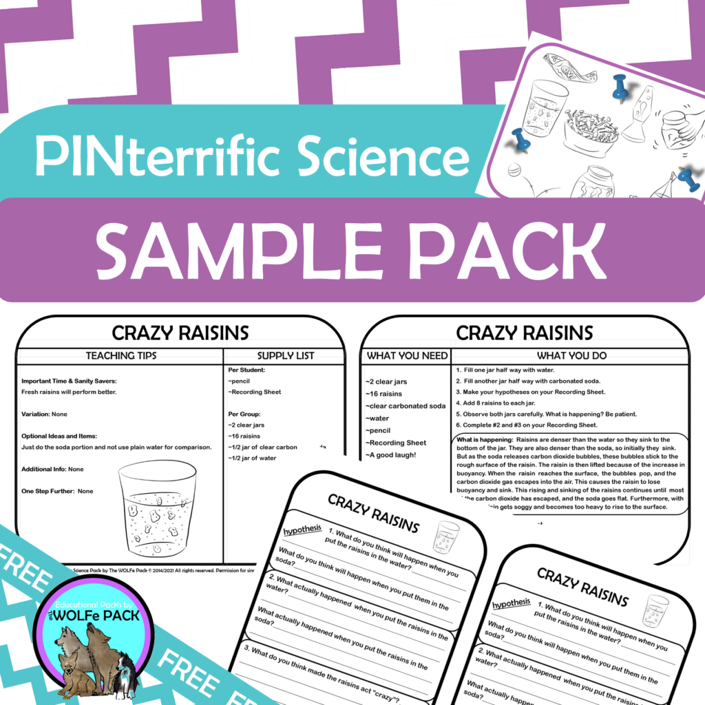 Pinterrific Science Experiment Sample Pack - The WOLFe Pack